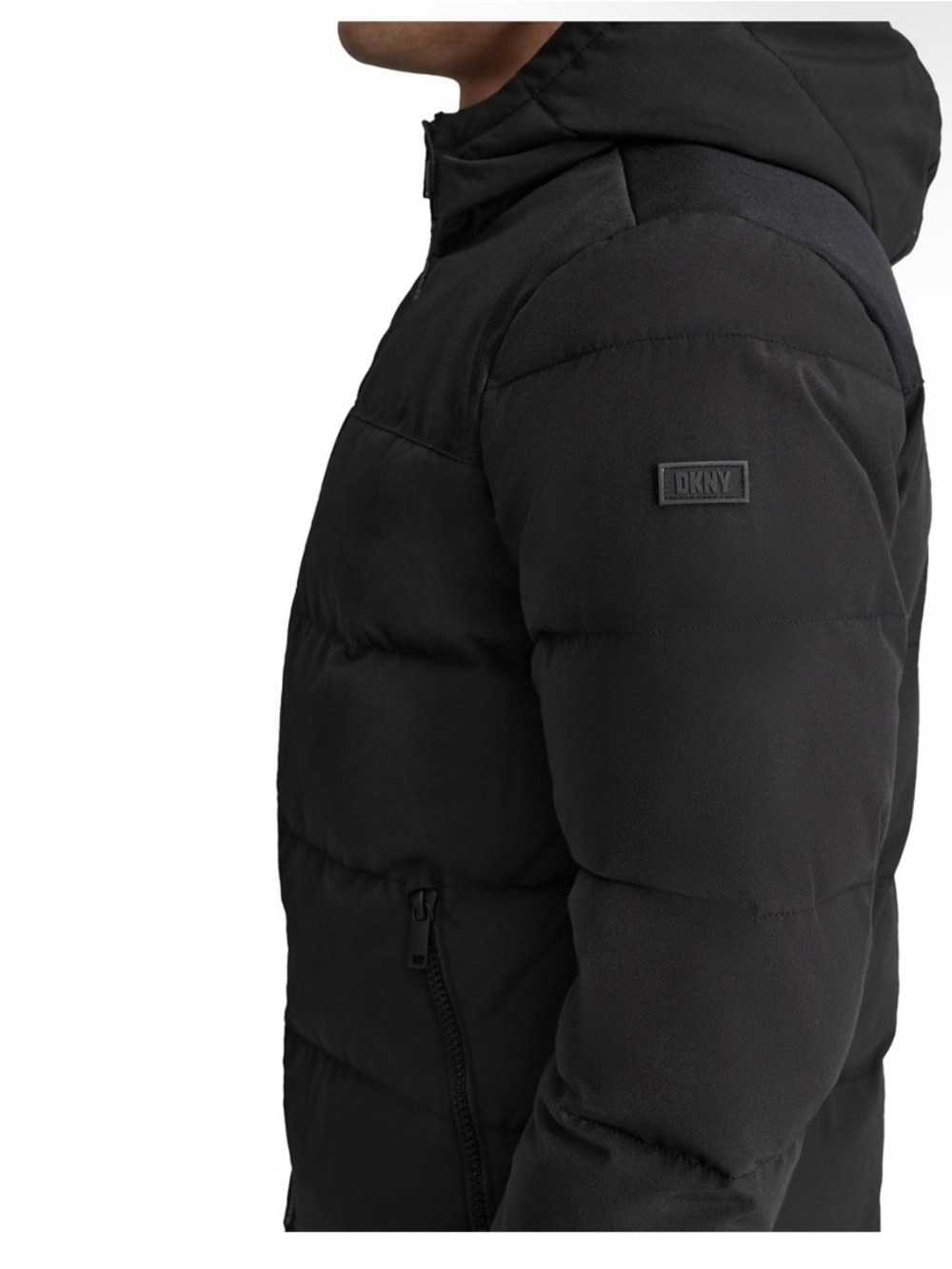 DKNY Men's Hooded Puffer Jacket‎ - Picture 3 of 10